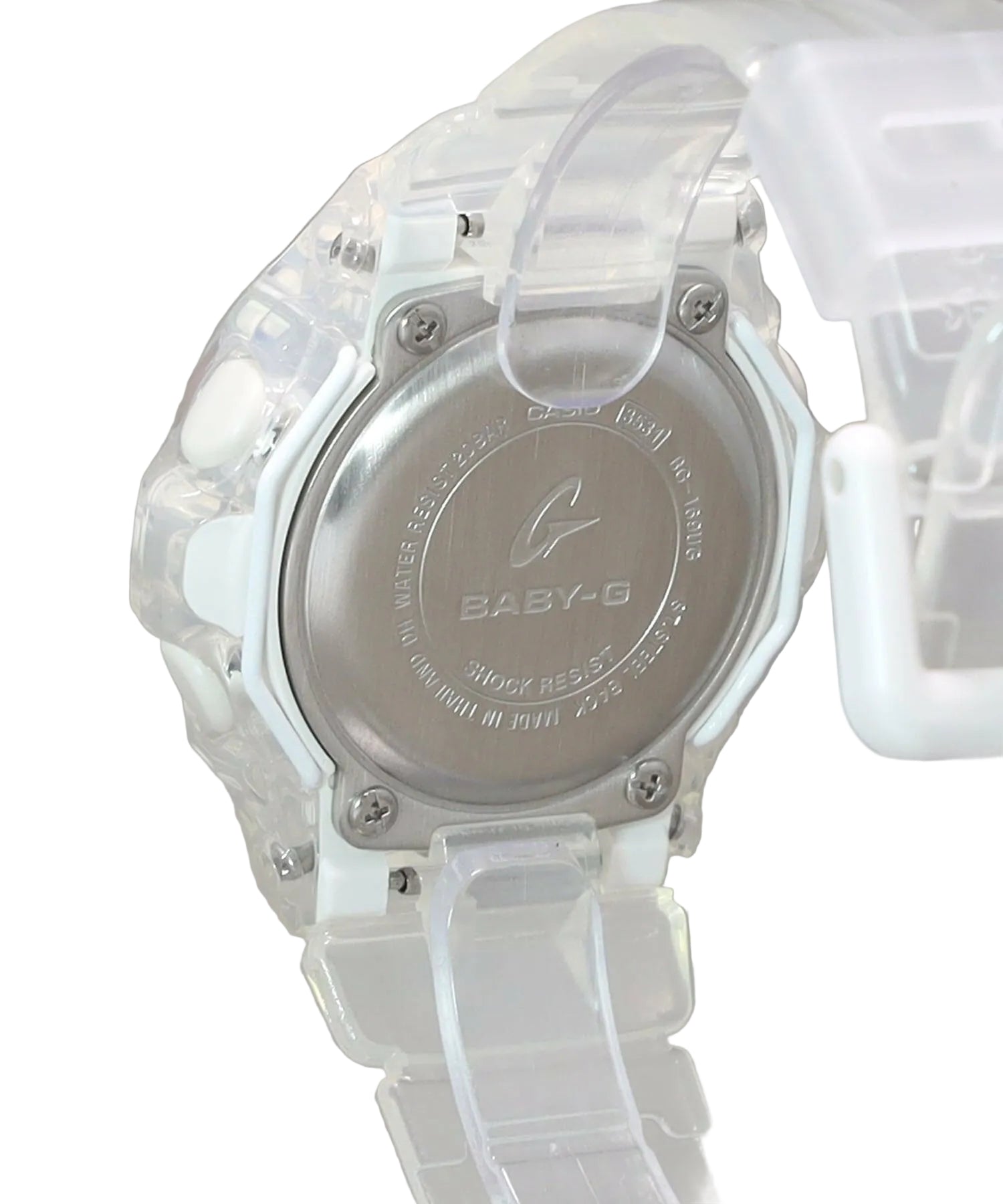 BG-169G Reloj Baby-G Mujer Resina Transparente Oro Rosa - Vista lateral