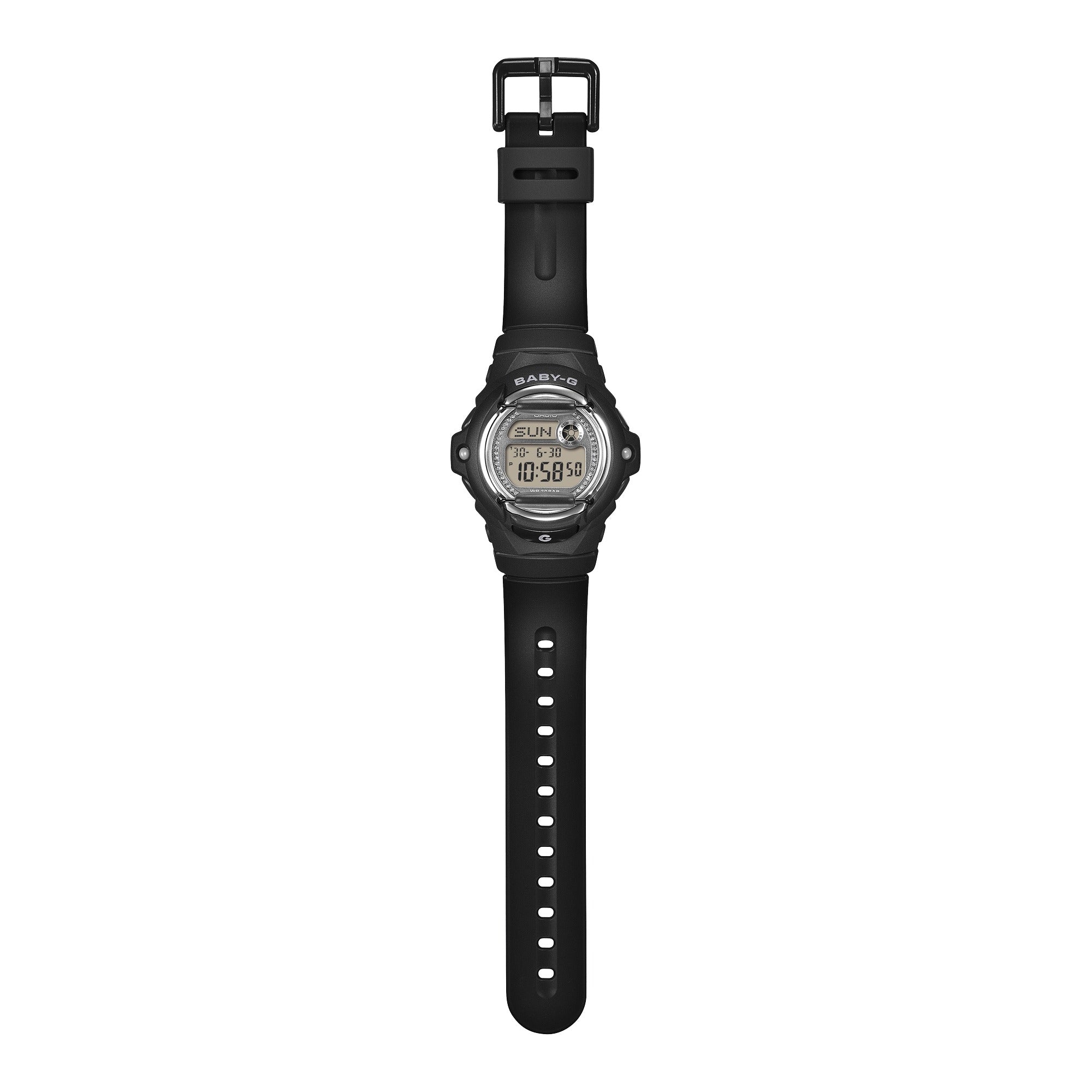 BG-169KB-1 Reloj Baby-G de mujer correa de caucho - Resina Negro