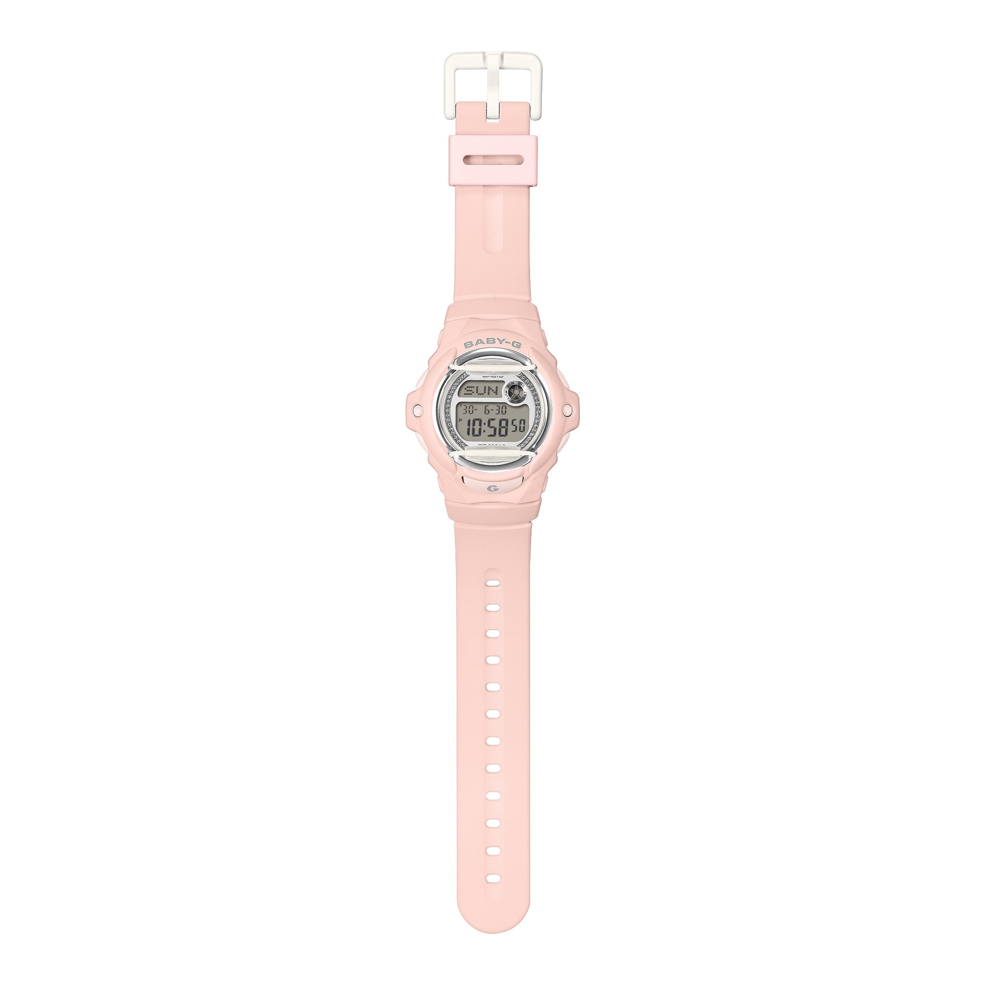 BG-169KB-4 Reloj Baby-G de mujer correa de resina - Resina Rosa