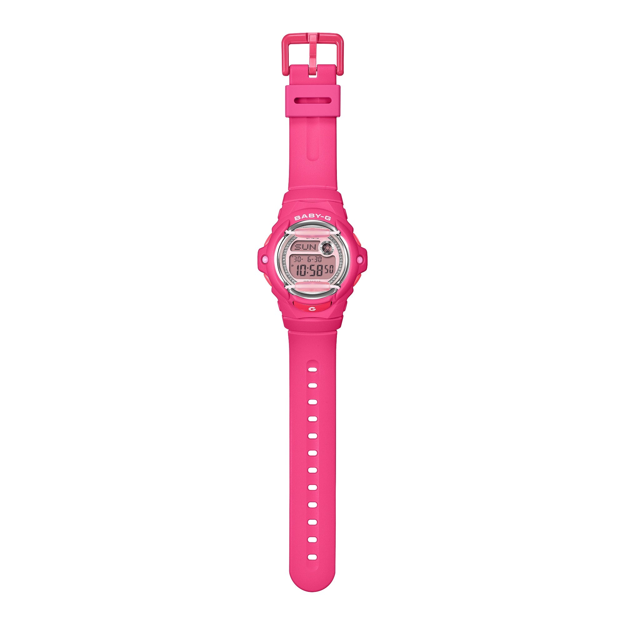BG-169KB-4B1 Reloj Baby-G de dama correa de silicona - Resina Rosa
