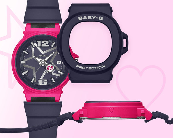 BGA-10D-2A1 Reloj Baby-G de mujer correa de caucho