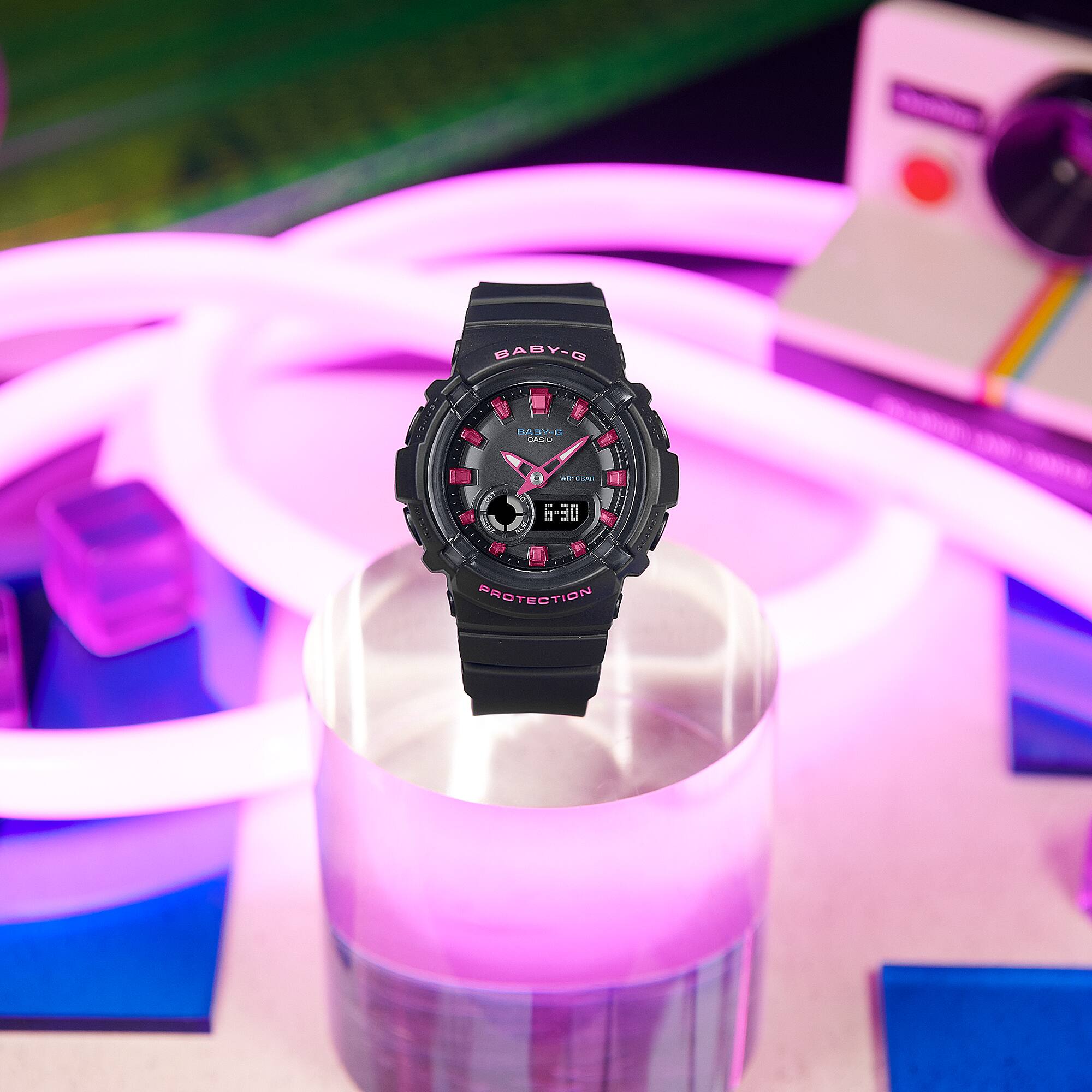 280DN-1A Reloj Baby-G Mujer Resina Negro y Rosa - Vista 6
