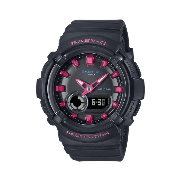 280DN-1A Reloj Baby-G Mujer Resina Negro y Rosa - Reloj original en Guatemala