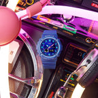 280DN-2A Reloj Baby-G Mujer Correa Resina Morado - Vista trasera
