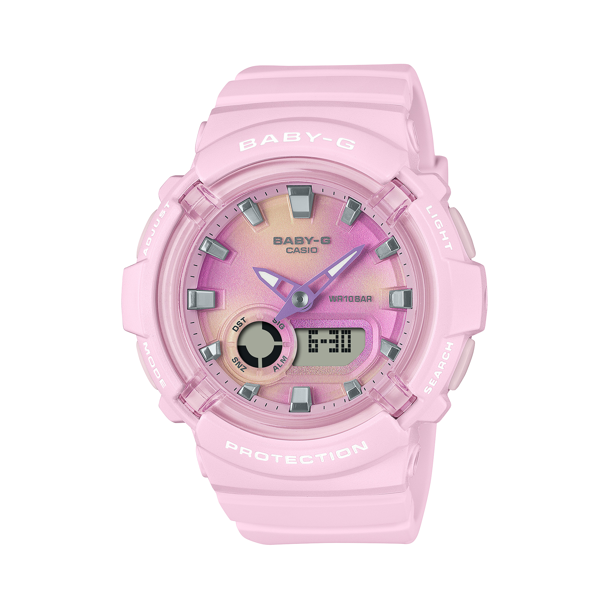 280TD-4A Reloj Baby-G Mujer Correa de Resina Rosa - Reloj original en Guatemala