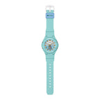320 Reloj Baby-G Mujer Correa Resina Turquesa - Detalle de esfera