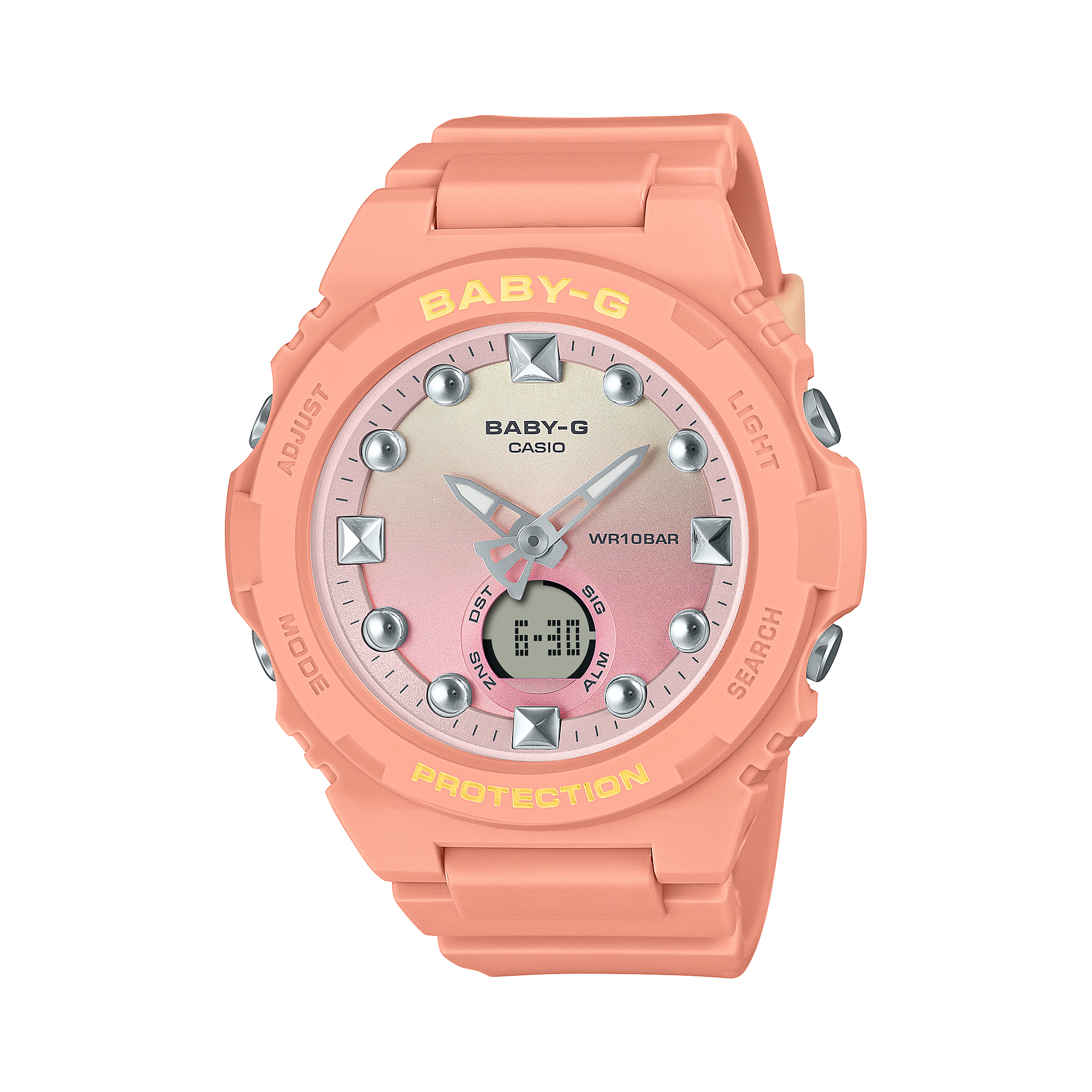 320 Reloj Baby-G Mujer Resina Rosa Coral - Reloj original en Guatemala