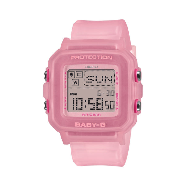 Baby-G BGD-10KG-4 reloj digital de mujer correa de resina rosada