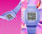 10KH Reloj Baby-G Mujer Correa Resina Lila - Vista trasera