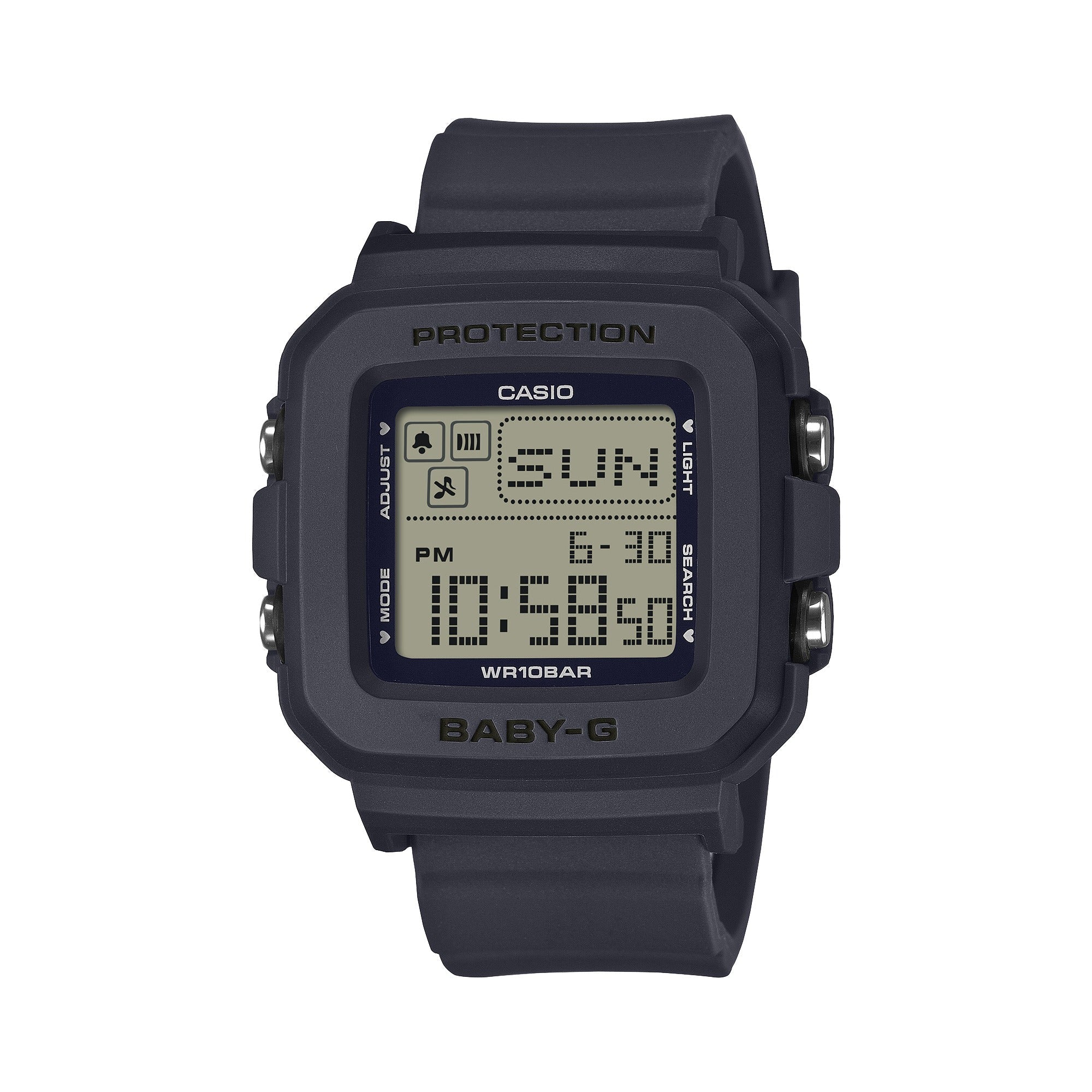 BGD-10KH-2C Reloj Baby-G de mujer correa de caucho