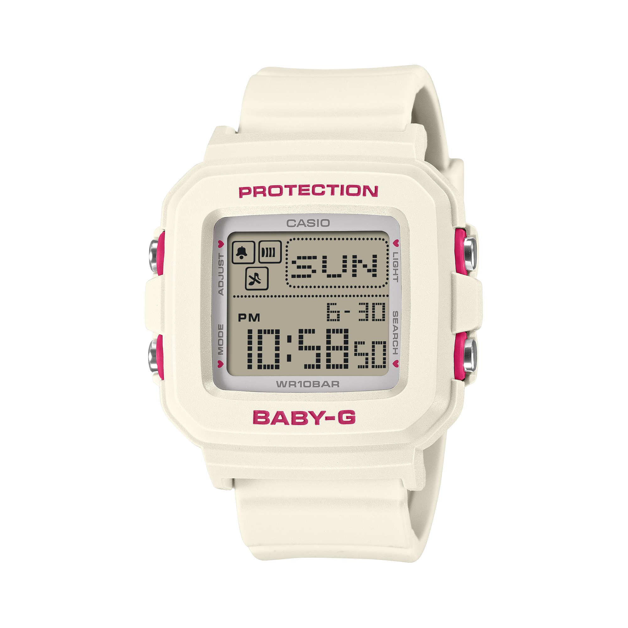 10KH-7 Reloj Baby-G de dama correa de caucho digital - Reloj original en Guatemala