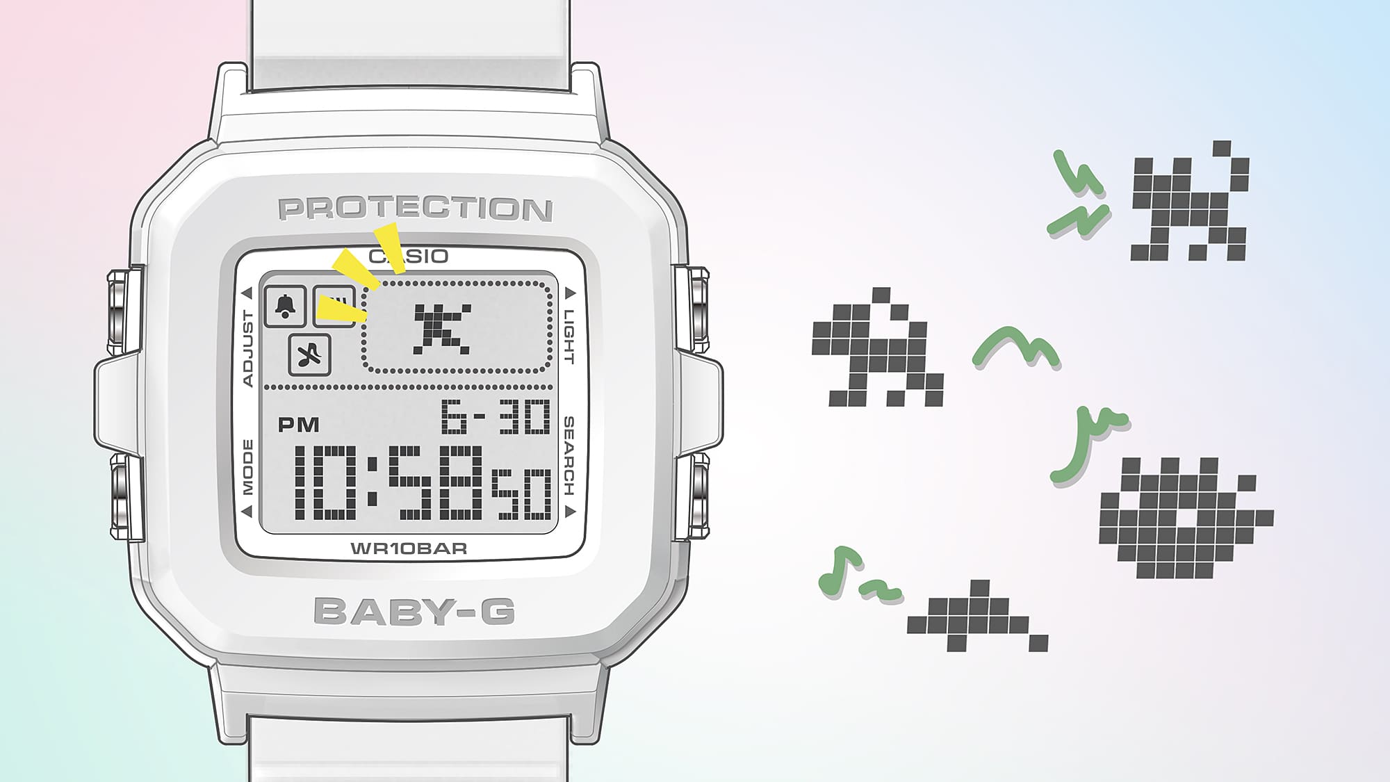 10L-2 Reloj Casio Baby-G Mujer Resina Azul Claro - Vista 7