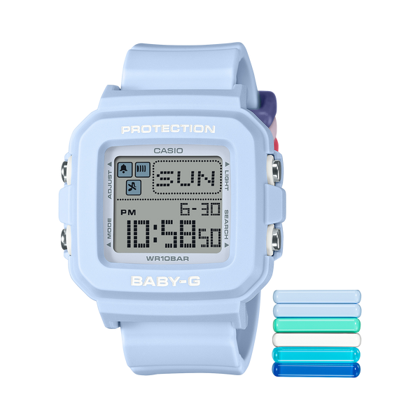 10L-2 Reloj Casio Baby-G Mujer Resina Azul Claro - Vista lateral