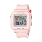 10L Reloj Baby-G Mujer Correa de Resina Rosa - Detalle de esfera