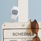 565SC-2B Reloj Baby-G de dama correa de silicona digital - Vista trasera