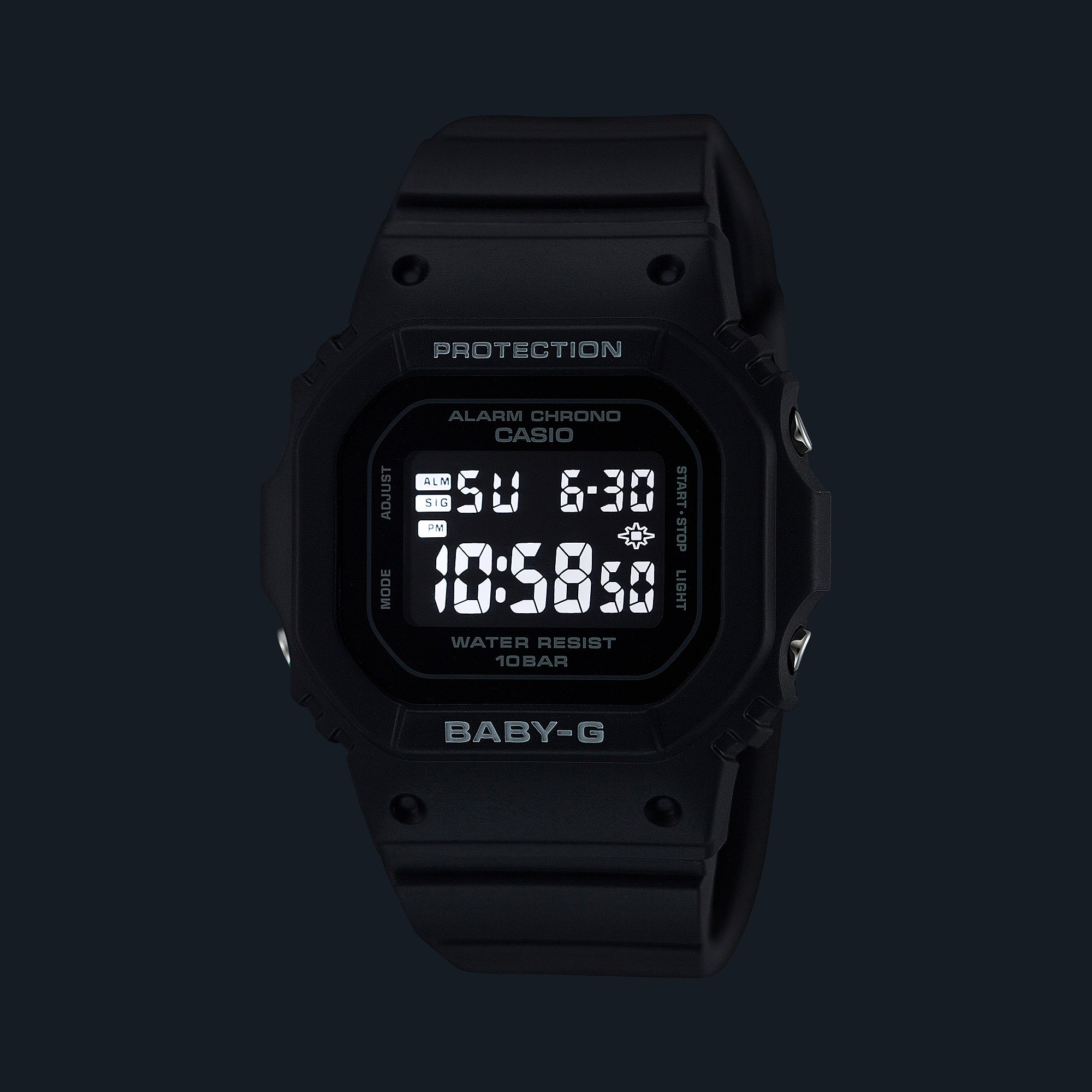 565U-DE Reloj Baby-G Mujer Resina Negro - Vista lateral