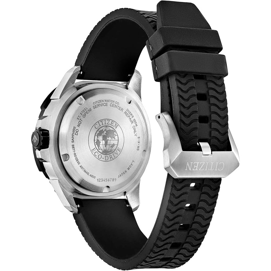 05E Reloj Citizen Eco-Drive de hombre pulsera de resina 43 mm - Vista lateral