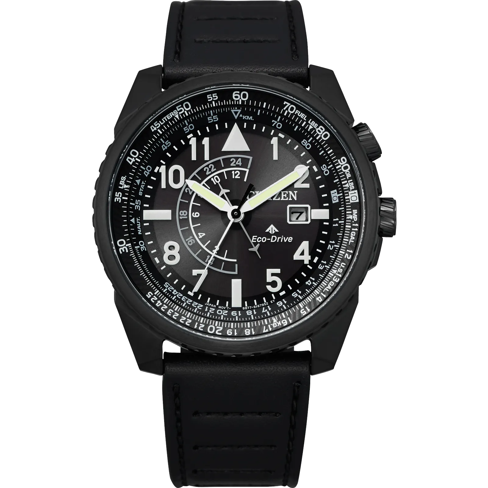 BJ7135-02E Reloj Citizen Promaster Nighthawk de caballero correa de cuero 42 mm