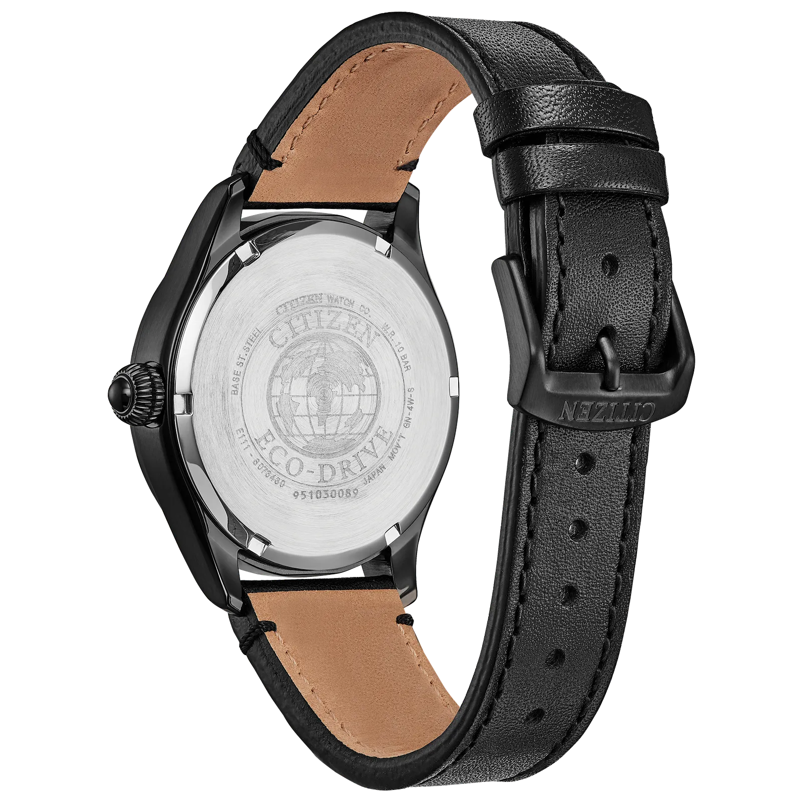 Reloj 15E Citizen Garrison Eco-drive de hombre pulsera de cuero - Detalle de esfera