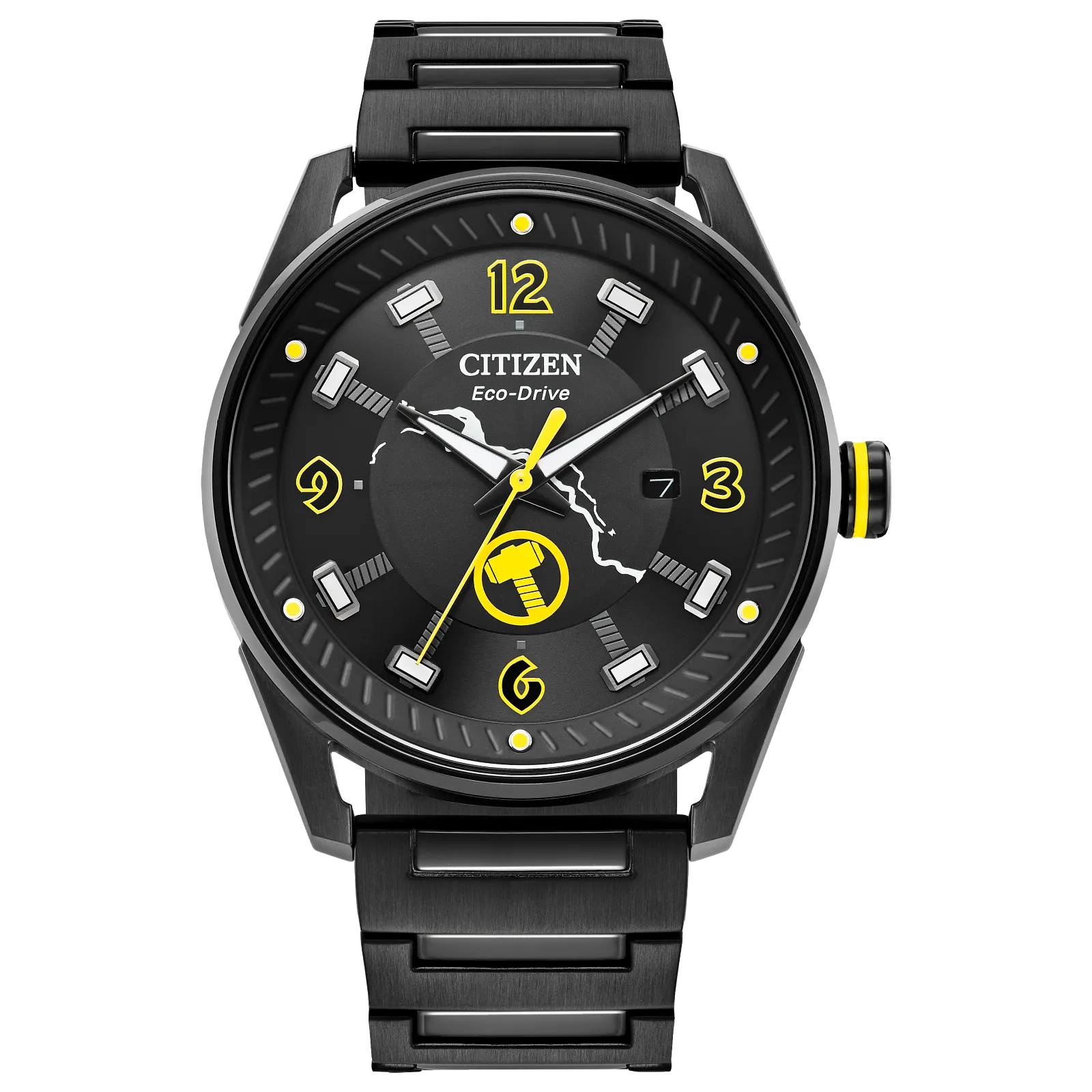 Reloj 50W Citizen Thor Marvel Edition de caballero pulsera de metal Eco-drive - Reloj original en Guatemala