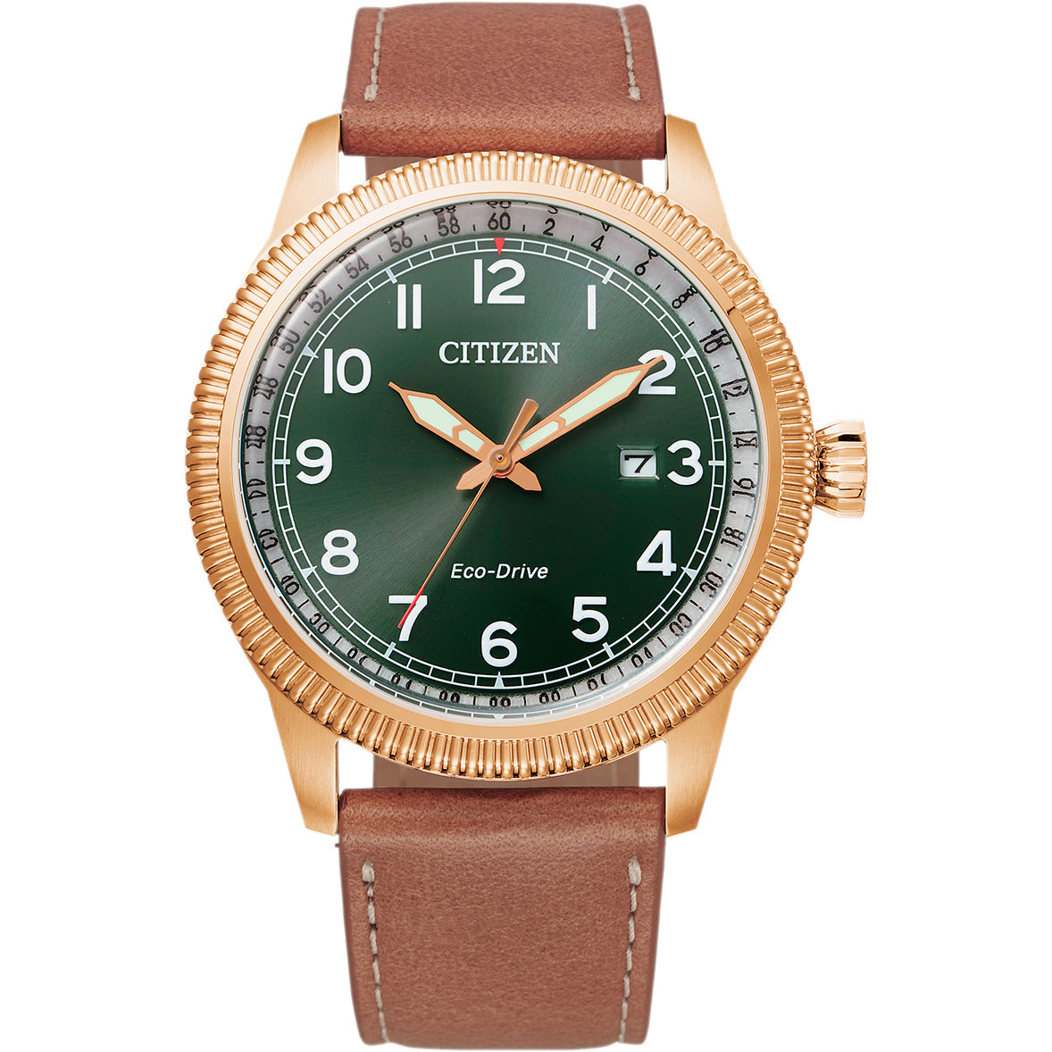15X Reloj Citizen Eco-Drive de hombre correa de cuero - Reloj original en Guatemala