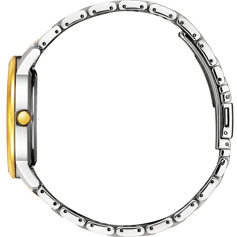 87Y Reloj Citizen Eco-Drive de hombre pulsera de metal - Vista lateral