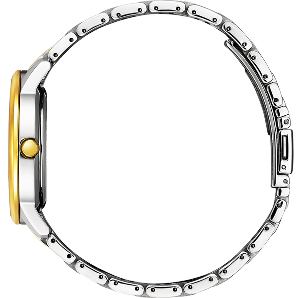 87Y Reloj Citizen Eco-Drive de hombre pulsera de metal - Vista lateral