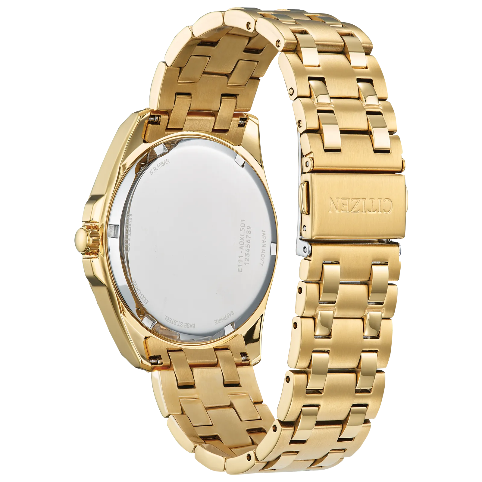 54L Reloj Citizen Peyten de hombre pulsera de metal 41 mm Eco-drive - Vista lateral