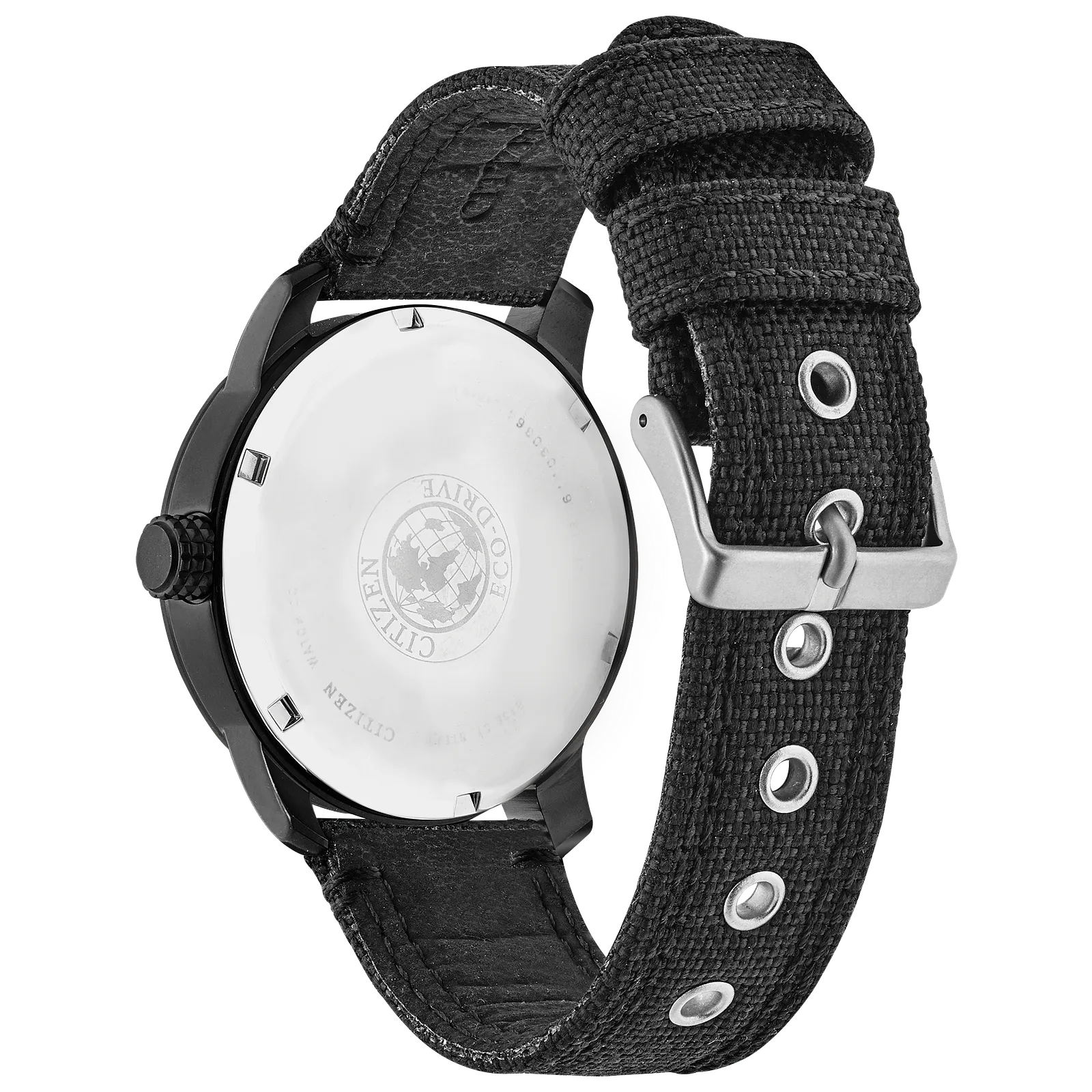 Reloj 00F Citizen Garrison de hombre pulsera de tela Eco-drive - Vista lateral