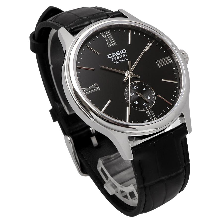 BMS-100L-1AV Reloj Casio de hombre correa de piel - Cuero Negro