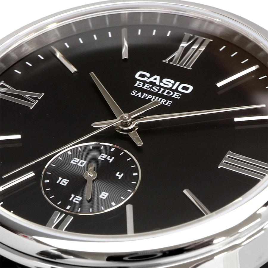 BMS-100L-1AV Reloj Casio de hombre correa de piel - Cuero Negro