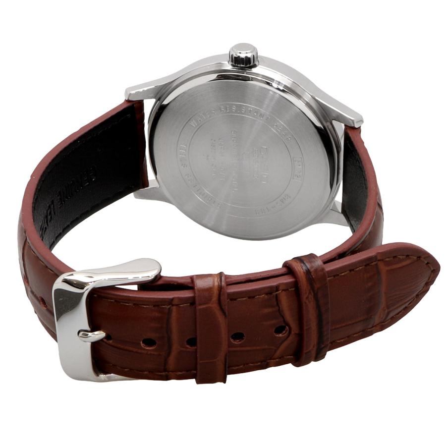 BMS-100L-5AV Reloj Casio de hombre correa de cuero - Cuero Marrón