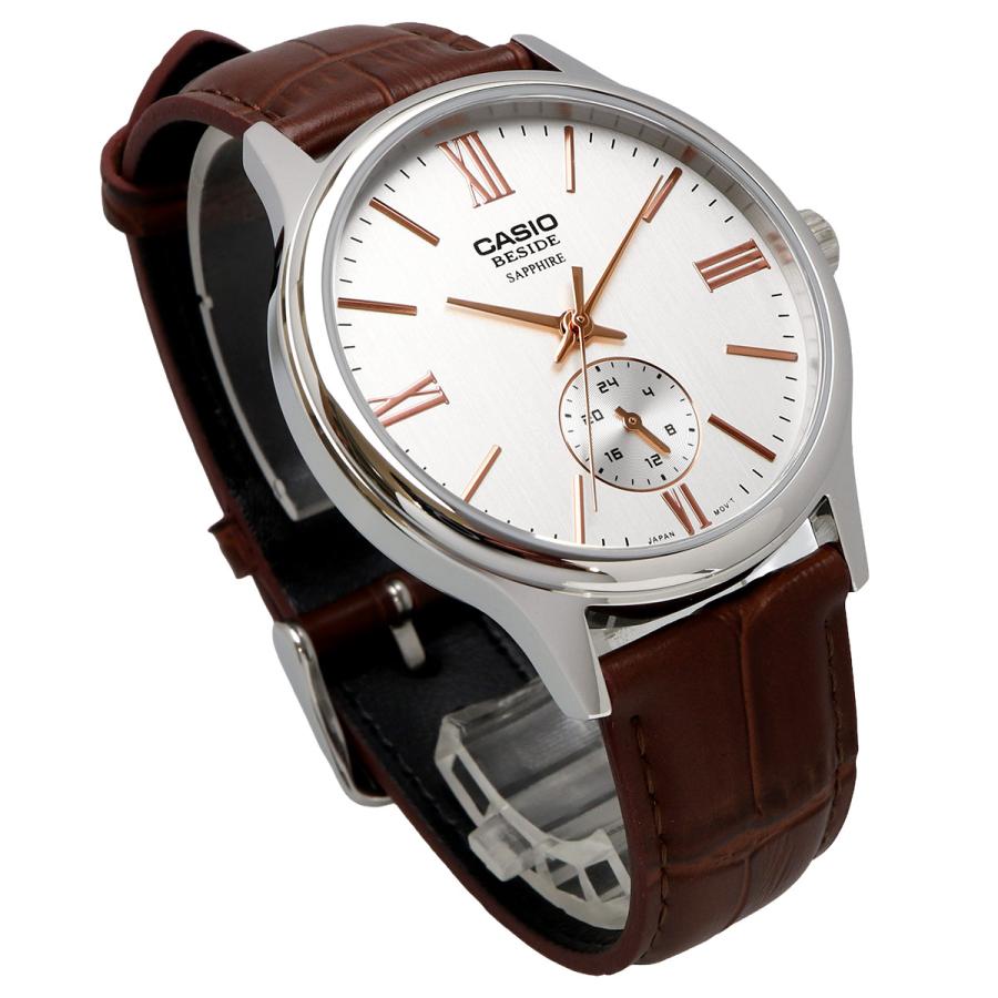 BMS-100L-5AV Reloj Casio de hombre correa de cuero - Cuero Marrón