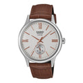 BMS-100L-5AV Reloj Casio de hombre correa de cuero - Cuero Marrón