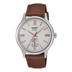 BMS-100L-5AV Reloj Casio de hombre correa de cuero - Cuero Marrón