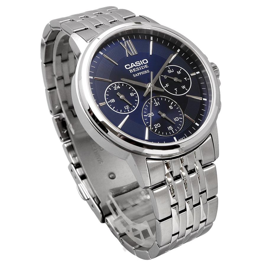 BMS-300D-2AV Reloj Casio de hombre correa de metal - Acero Inoxidable Plateado