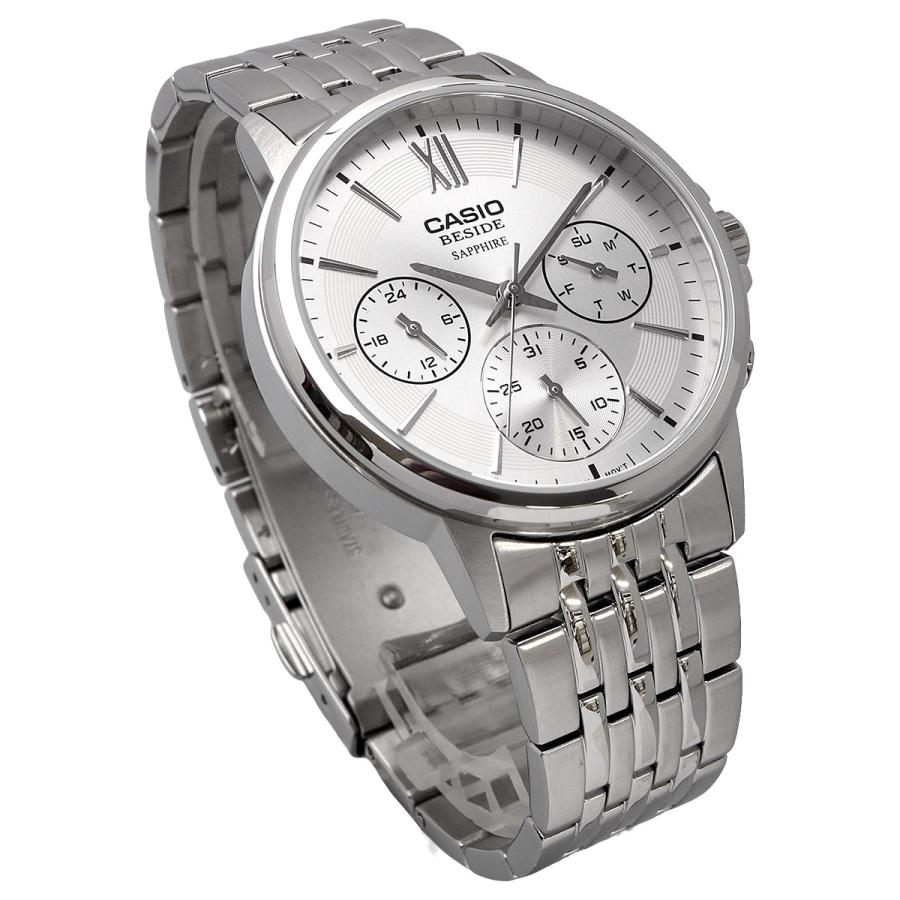 BMS-300D-7AV Reloj Casio de hombre correa de metal - Acero Inoxidable Plateado
