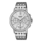 BMS-300D-7AV Reloj Casio de hombre correa de metal - Acero Inoxidable Plateado