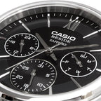 BMS-300L-1AV Reloj Casio de hombre correa de cuero - Cuero Negro