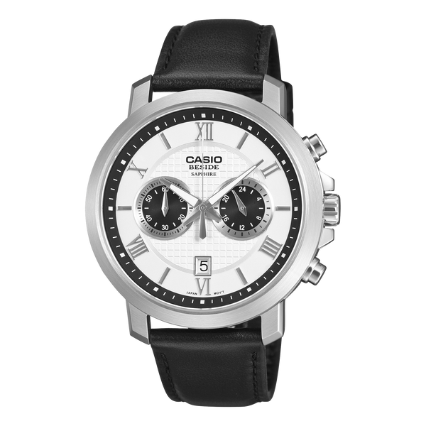 BMS-500L-7A Reloj Casio de hombre correa de cuero negro
