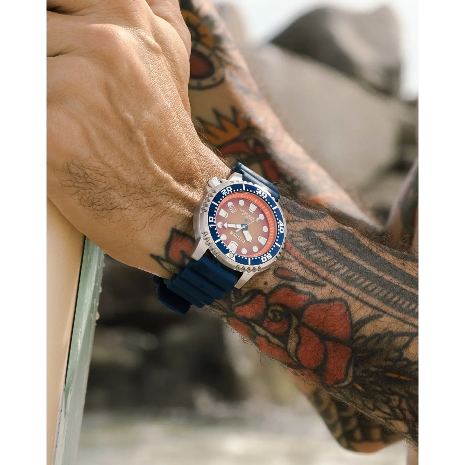 BN0169-03X Reloj Citizen Promaster Dive Eco-drive Unisex banda de silicona 44 mm