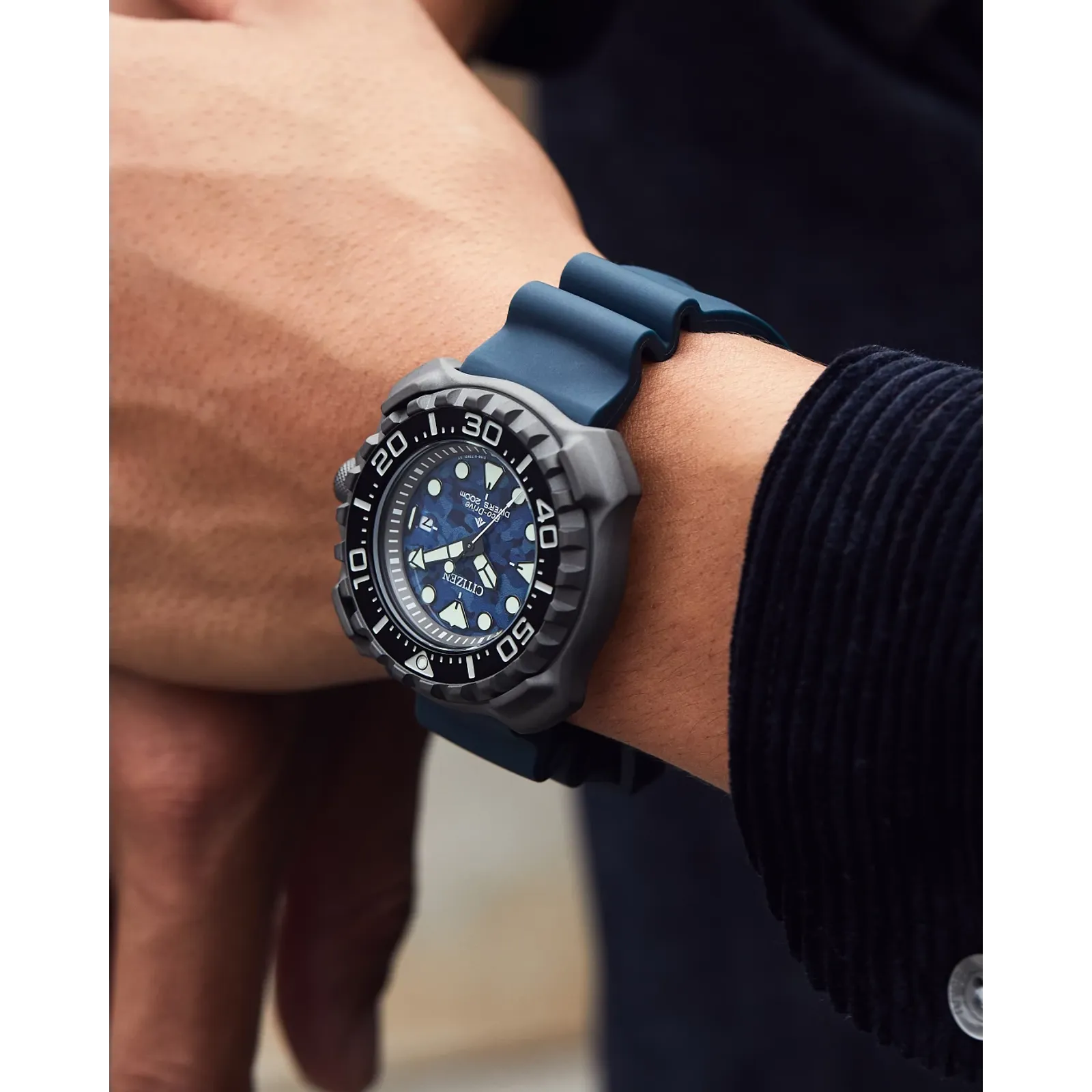 BN0227-09L Citizen Promaster Eco-drive de caballero pulsera de resina