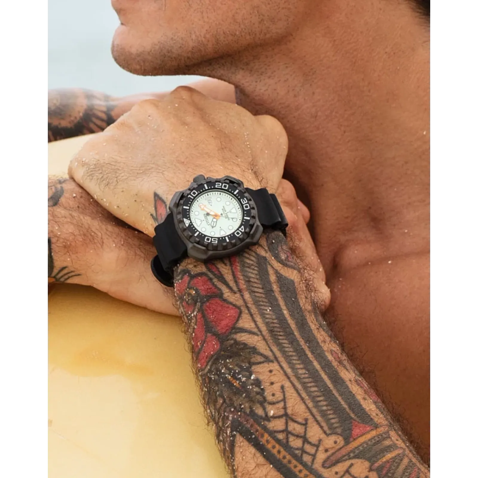 BN0227-25X Citizen Promaster Dive de caballero pulsera de resina Eco-drive