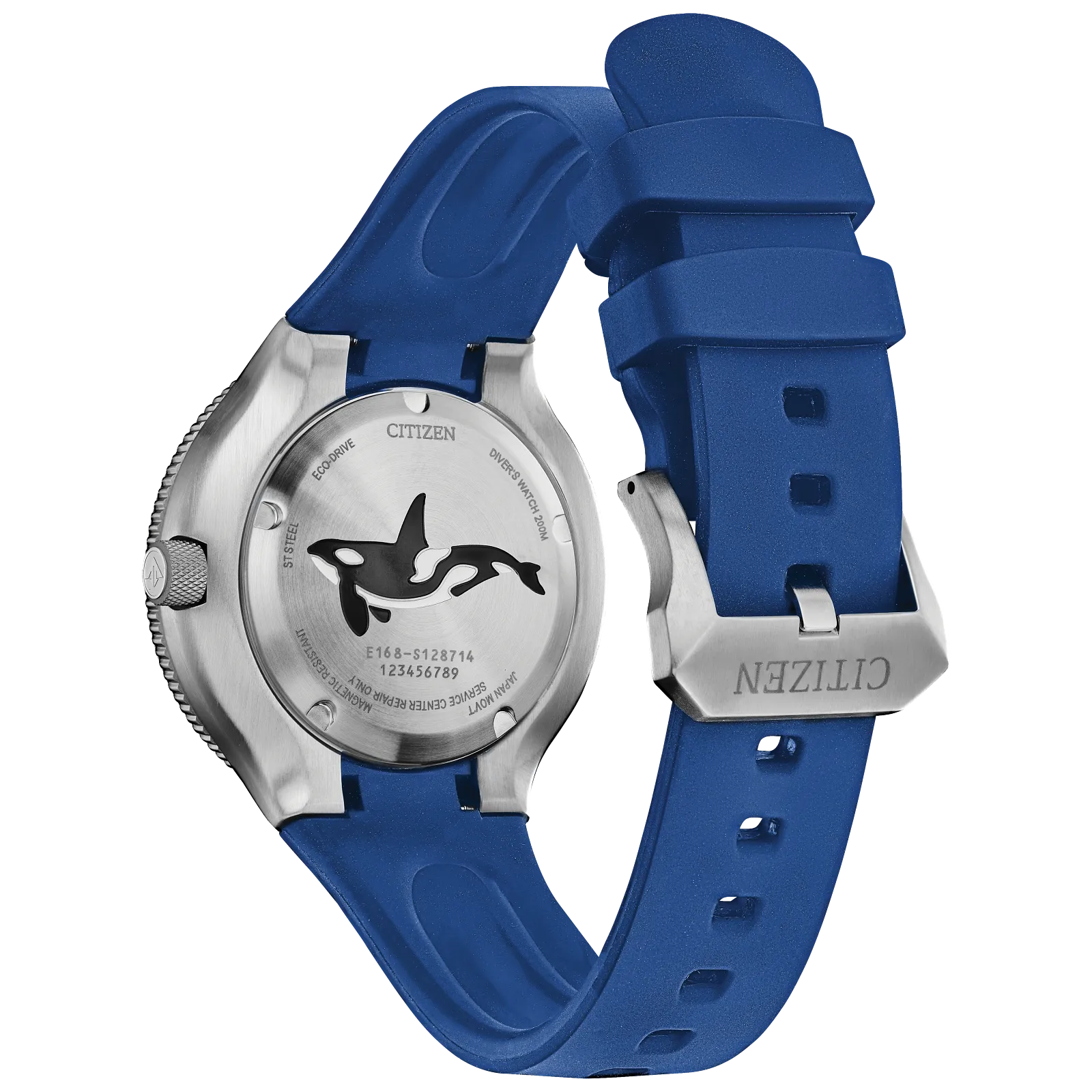 Reloj Citizen Promaster Orca Hombre Caucho Azul - Vista 5
