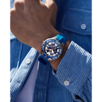Reloj Citizen Promaster Orca Hombre Caucho Azul - Vista lateral