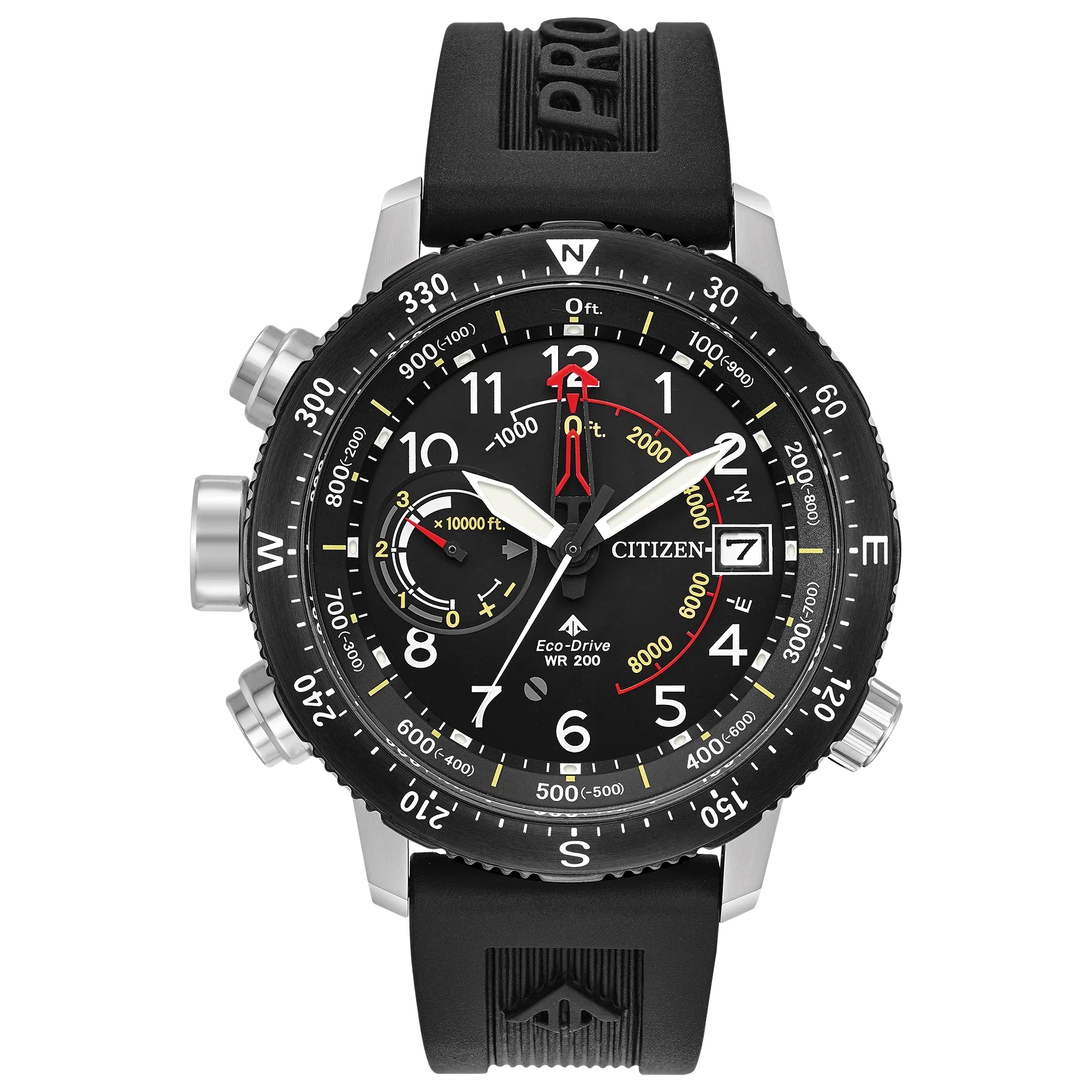 07E Reloj Citizen Promaster Hombre Correa Caucho Negro - Reloj original en Guatemala