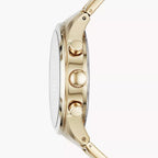 DE Reloj Fossil Flynn Hombre Acero Dorado - Detalle de esfera