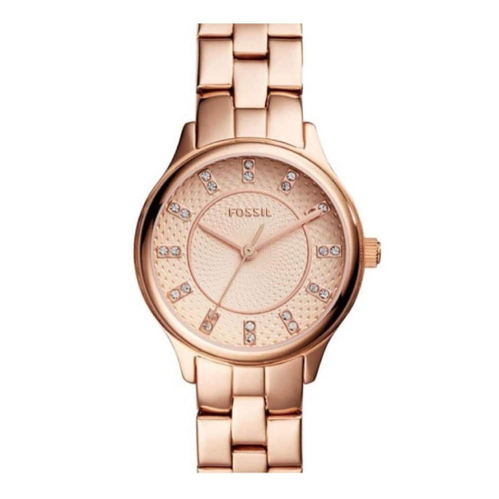 Reloj Fossil Sophisticate Mujer Acero Oro Rosa - Vista lateral