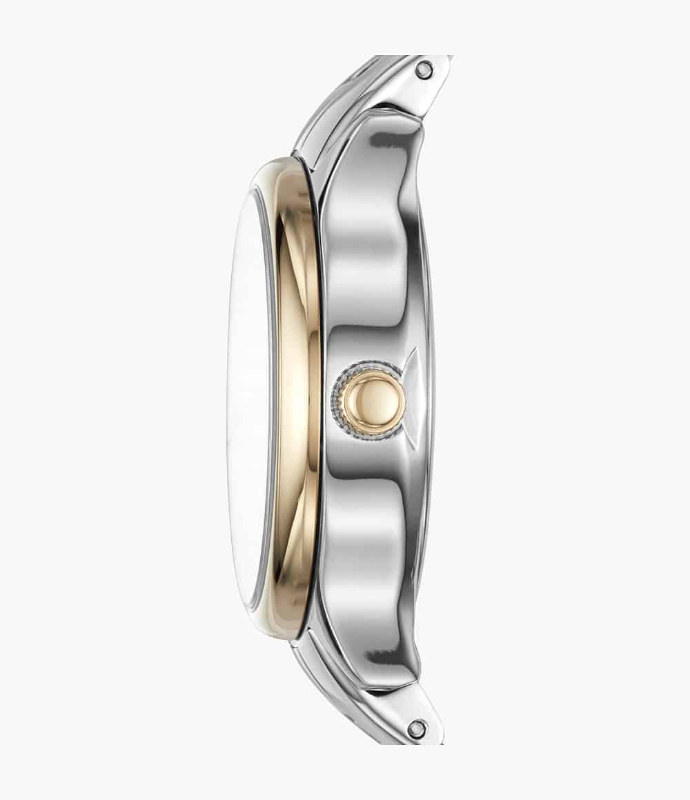 Reloj Fossil Modern Sophisticate Mujer Acero Bicolor Plateado Dorado - Vista lateral