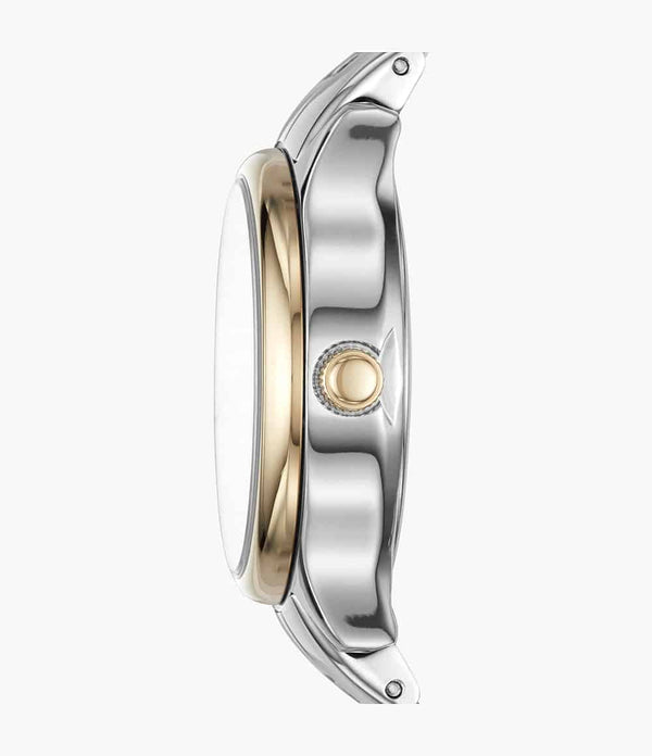Reloj Fossil Modern Sophisticate Mujer Acero Bicolor Plateado Dorado - Vista lateral